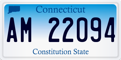 CT license plate AM22094