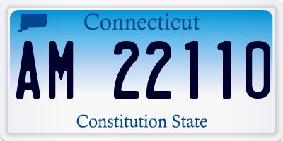 CT license plate AM22110