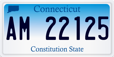 CT license plate AM22125