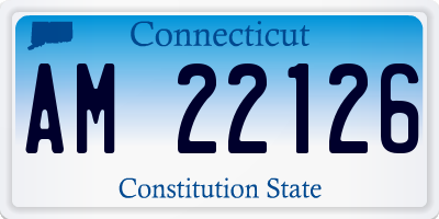 CT license plate AM22126