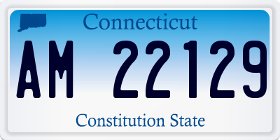 CT license plate AM22129