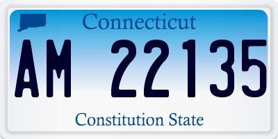 CT license plate AM22135