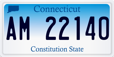 CT license plate AM22140