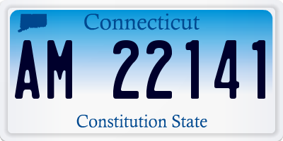 CT license plate AM22141