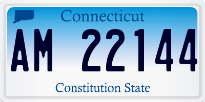 CT license plate AM22144