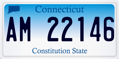 CT license plate AM22146