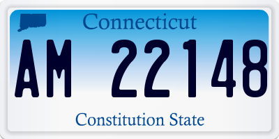 CT license plate AM22148