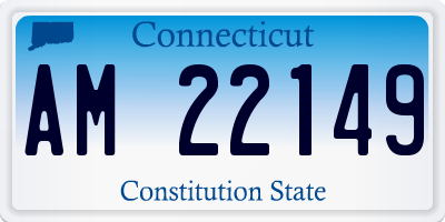 CT license plate AM22149
