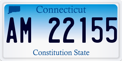 CT license plate AM22155