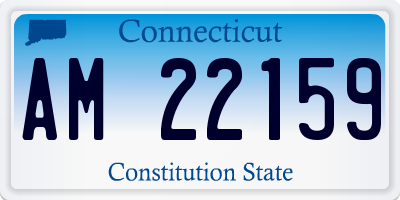 CT license plate AM22159