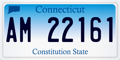 CT license plate AM22161