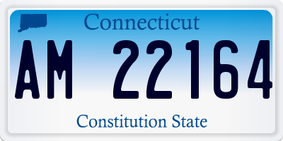 CT license plate AM22164