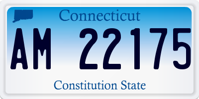 CT license plate AM22175