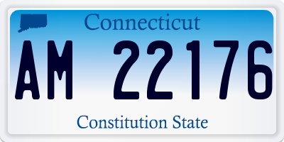 CT license plate AM22176