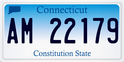 CT license plate AM22179