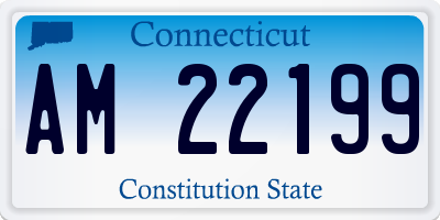 CT license plate AM22199