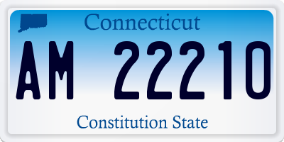 CT license plate AM22210