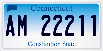CT license plate AM22211