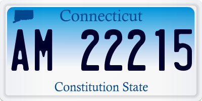 CT license plate AM22215