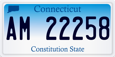 CT license plate AM22258