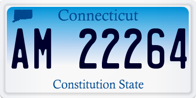 CT license plate AM22264
