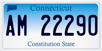 CT license plate AM22290