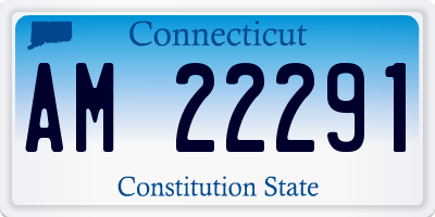 CT license plate AM22291