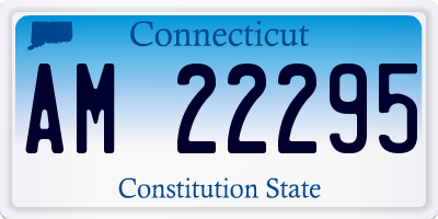 CT license plate AM22295