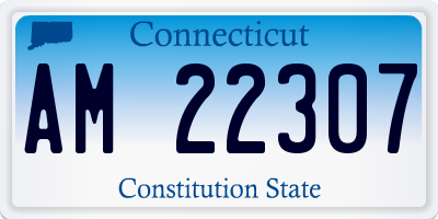 CT license plate AM22307