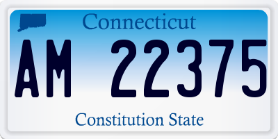 CT license plate AM22375
