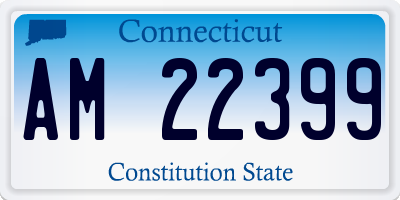 CT license plate AM22399