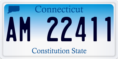 CT license plate AM22411