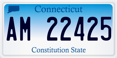 CT license plate AM22425