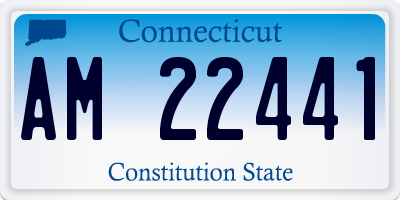 CT license plate AM22441