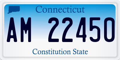 CT license plate AM22450