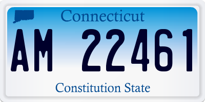CT license plate AM22461