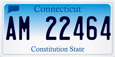 CT license plate AM22464