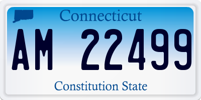 CT license plate AM22499