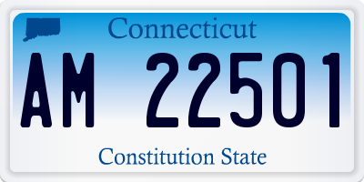 CT license plate AM22501