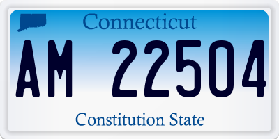 CT license plate AM22504