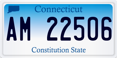 CT license plate AM22506