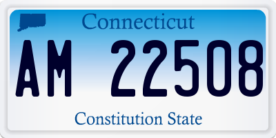 CT license plate AM22508
