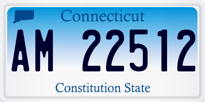 CT license plate AM22512