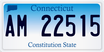 CT license plate AM22515
