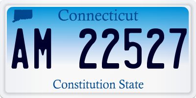CT license plate AM22527