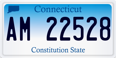 CT license plate AM22528