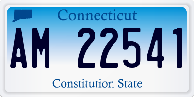 CT license plate AM22541