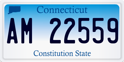 CT license plate AM22559