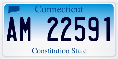 CT license plate AM22591