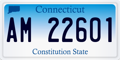 CT license plate AM22601